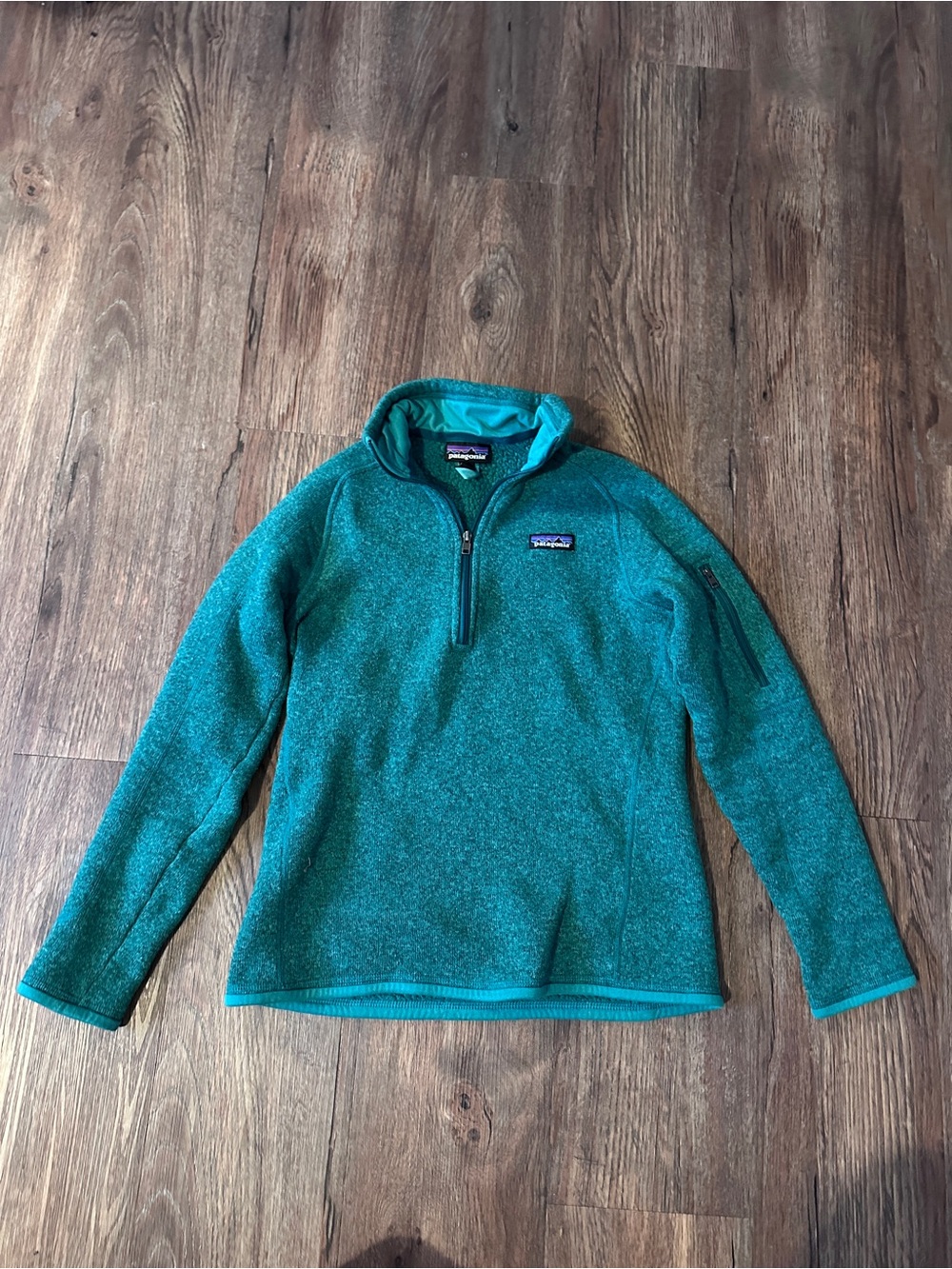 Patagonia Women's Teal Quarter-Zip Fleece Pullover